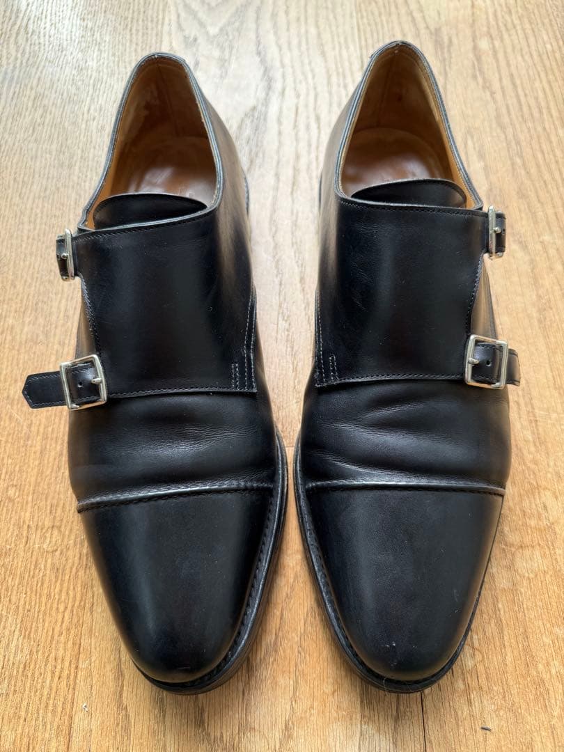 JOHN LOBBジョンロブWILLIAM IIダブルモンクストラップ バッグ付