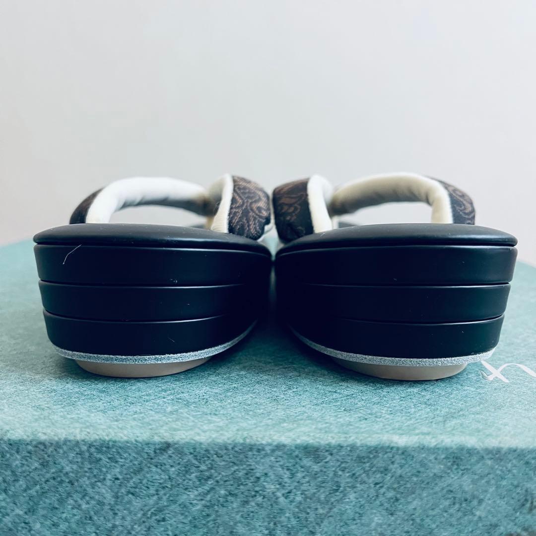 【新品未使用】西陣織 おしゃれ草履＆バッグセット Mサイズ シックモダン