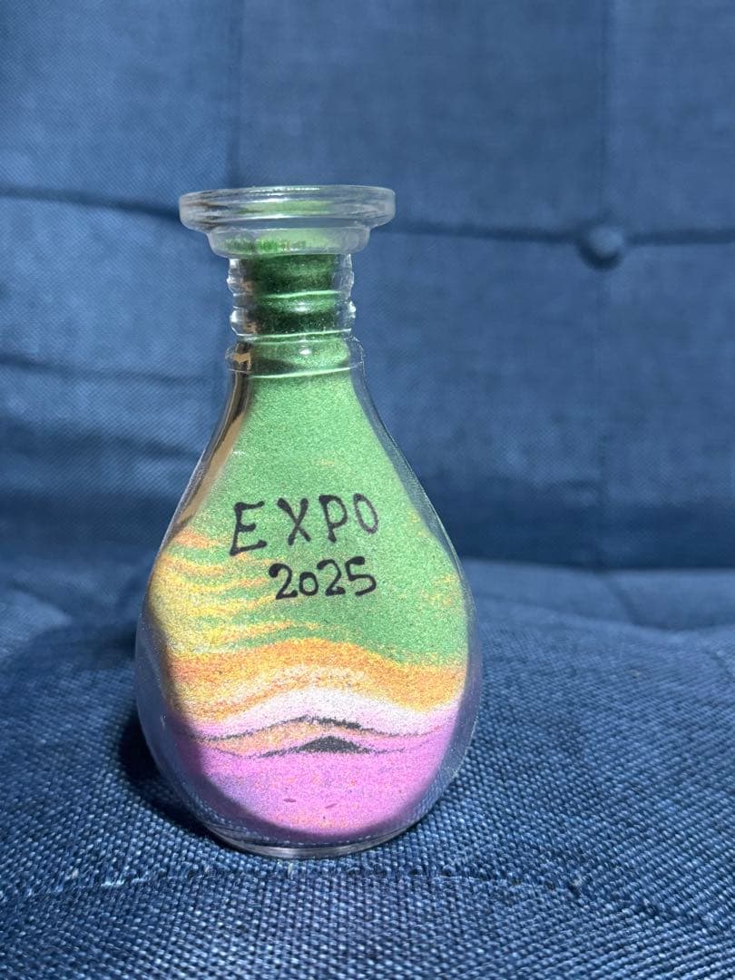 EXPO 2025 砂のアート 置物 万博 ヨルダン館サンドアート
