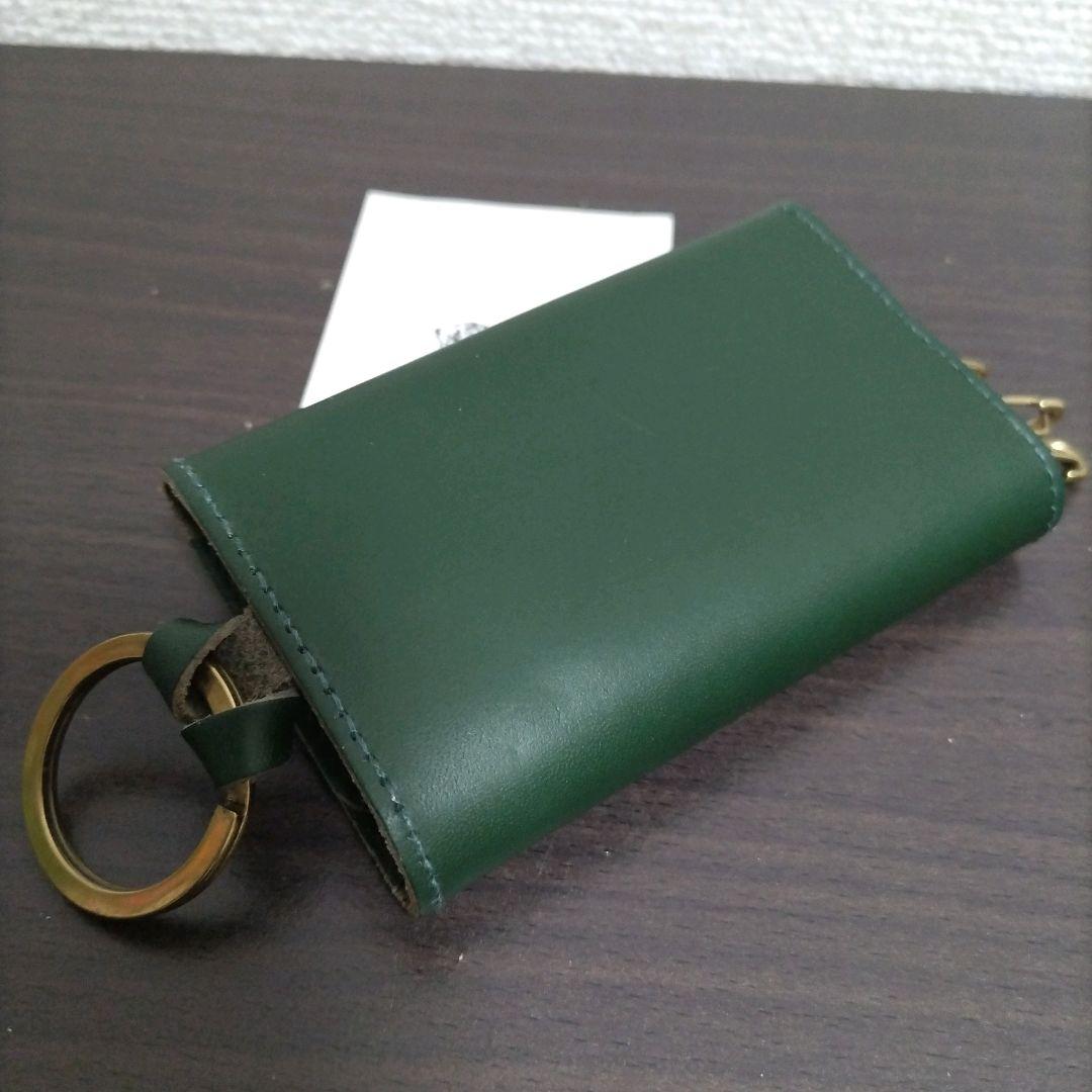 新品 イルビゾンテ 本革 キーケース キーホルダー 6連 ヴェルデ