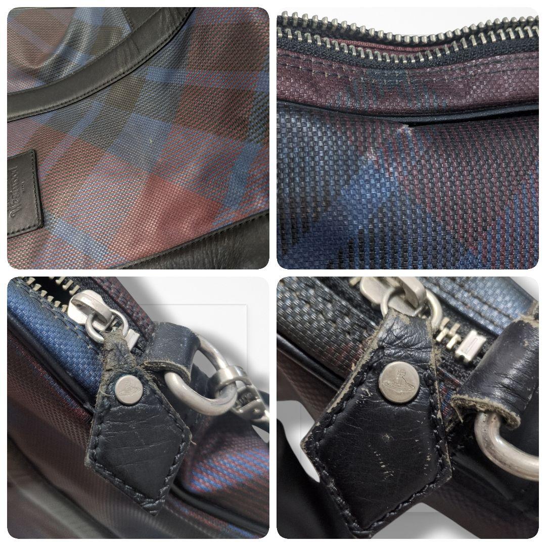 ヴィヴィアンウエストウッド ブリーフケース 2way チェック柄 PVC