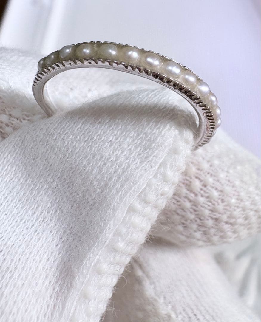 k10WG ミルウチ 淡水パール リング