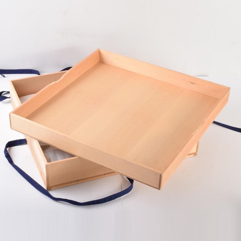 茶道具　塗師　道場宗廣作　青貝松葉蒔絵　炉縁　共箱　C　7052A