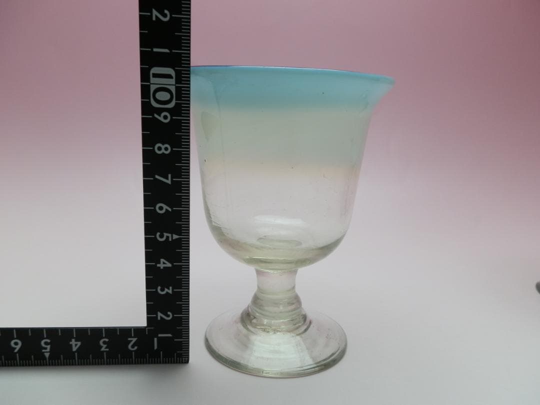 アンティーク 大正期頃 アイスクリームコップ 氷コップ 乳白ガラス 71229