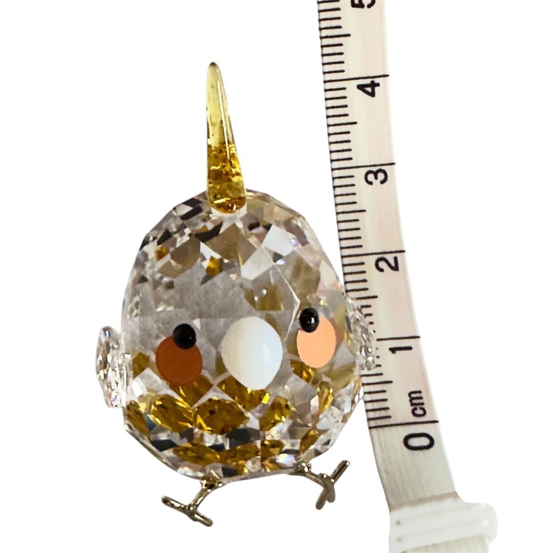 スワロフスキー クリスタル製 幸運の小鳥オブジェ