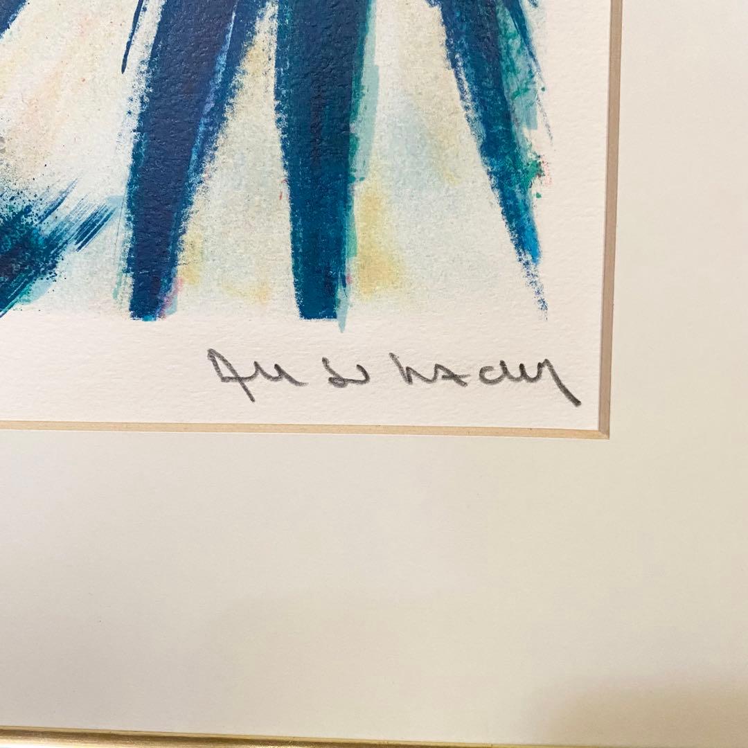 アレンバック リトグラフ 花咲く庭の片隅 14/200