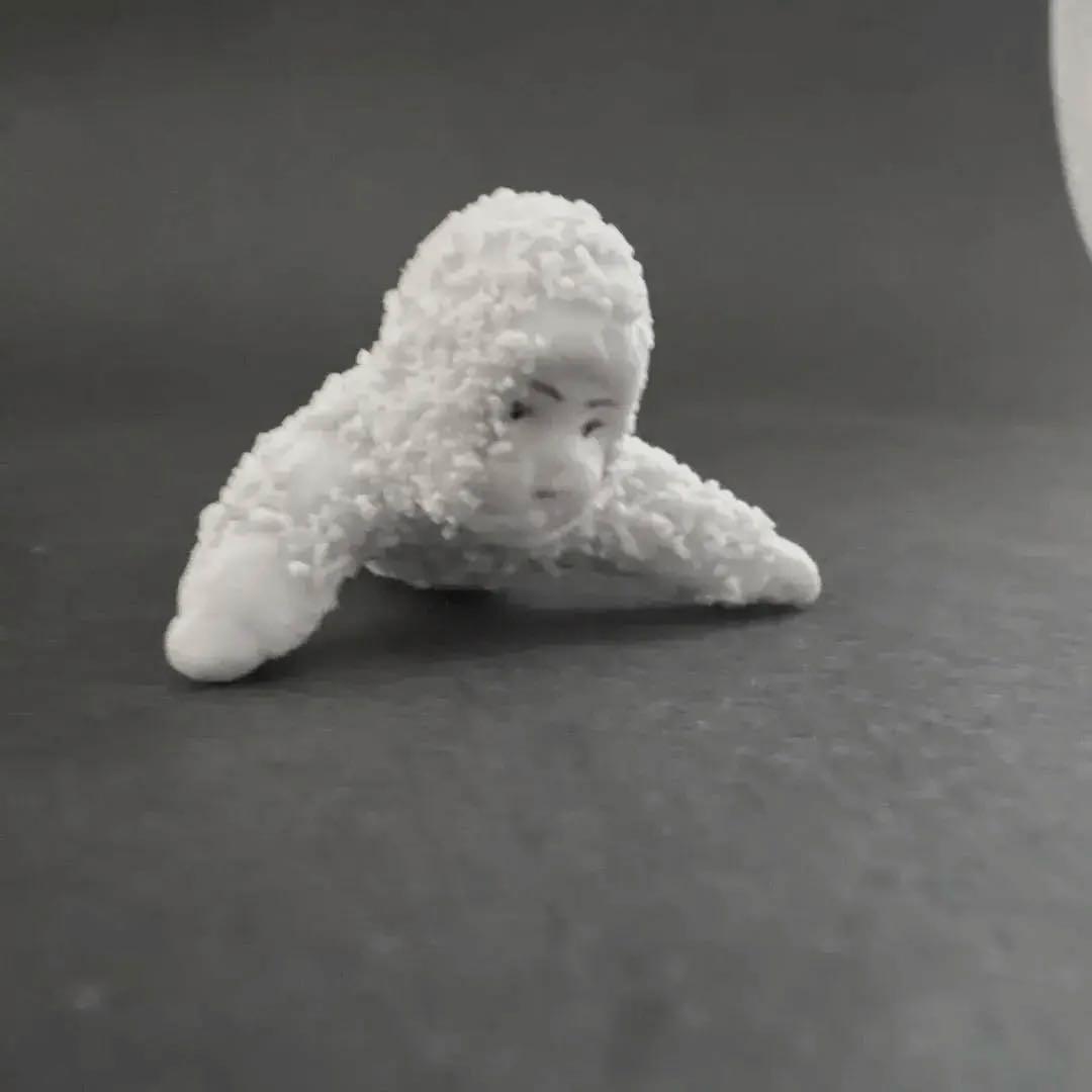 アンティークスノーベビービスクドール2体