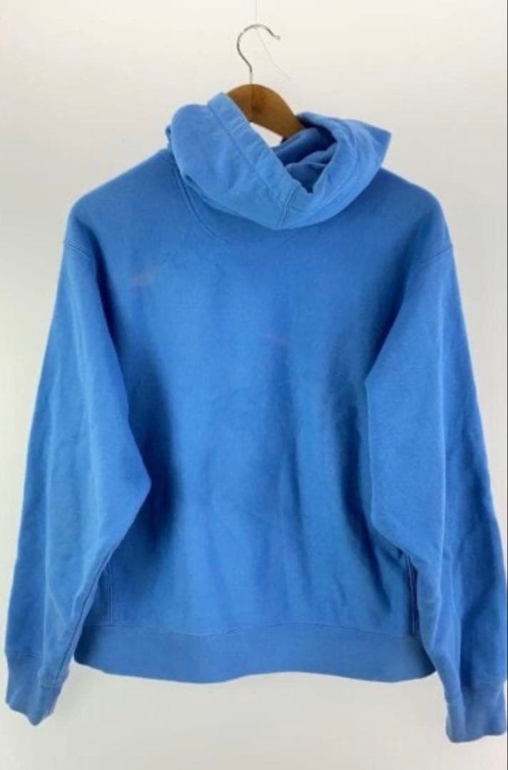 GUCCI 青 パーカー ロゴ刺繍