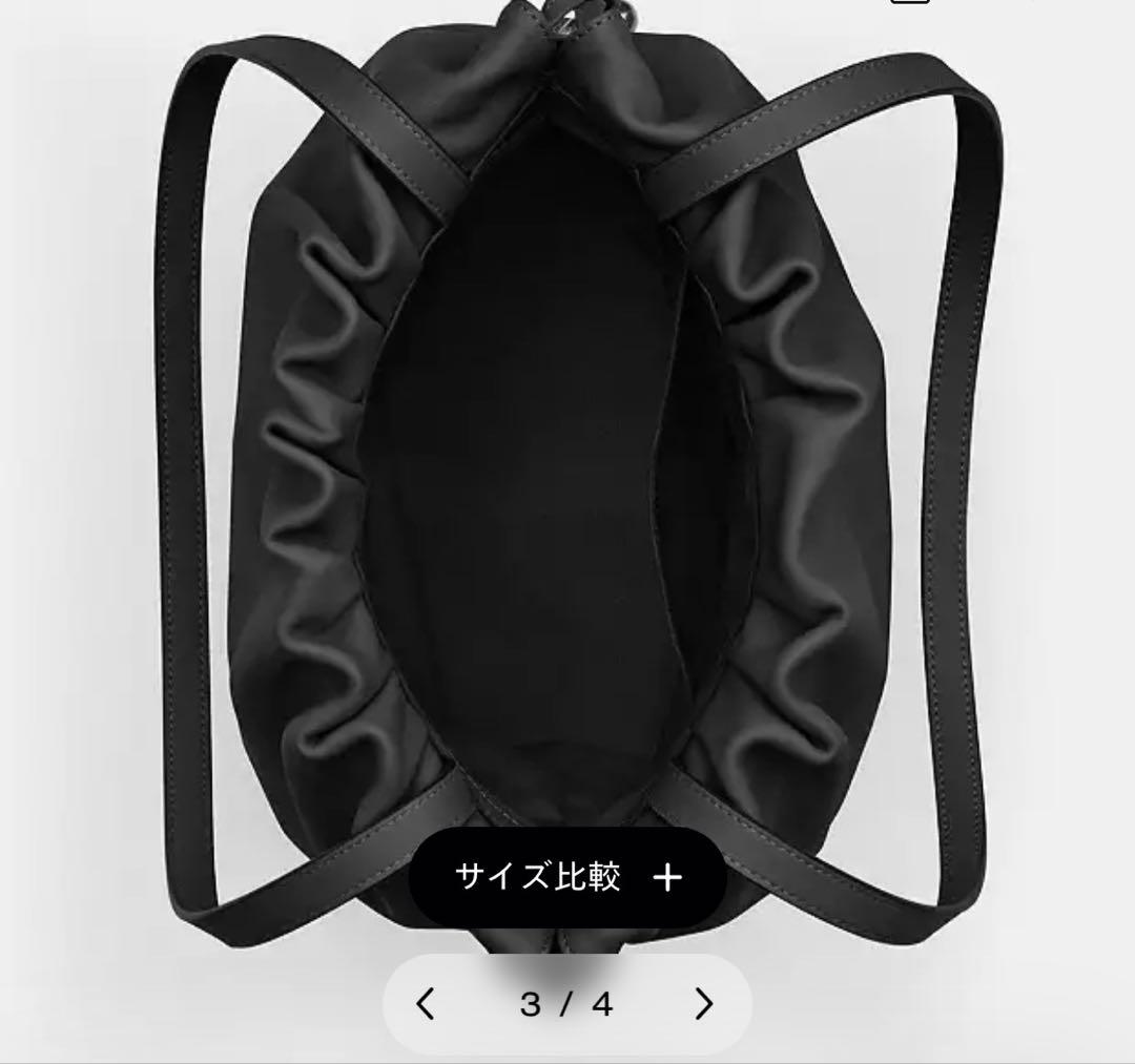 COACH ブラック ドローストリング トートバッグ
