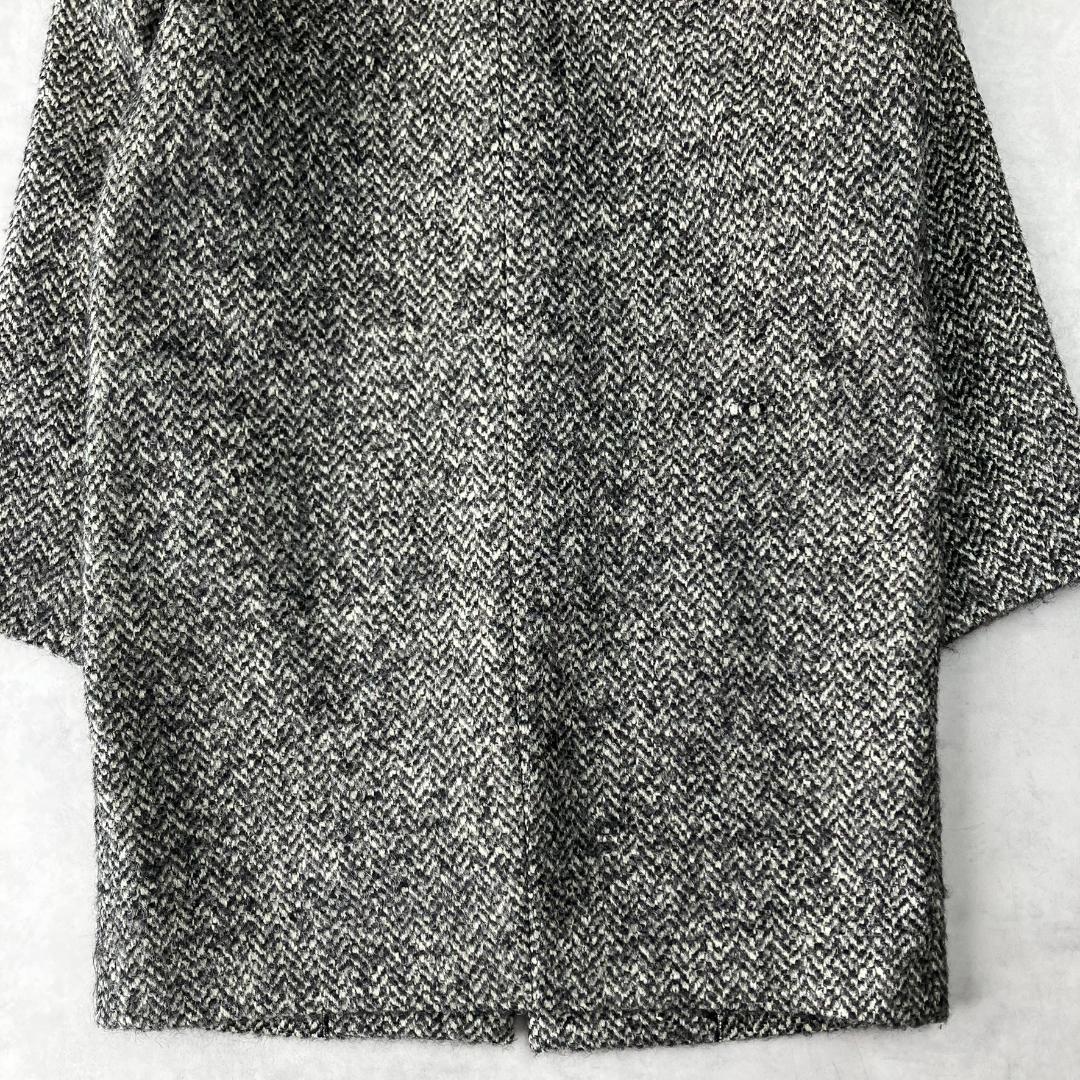 美品 デプレ ウールアルパカツイードチェスターコート 800