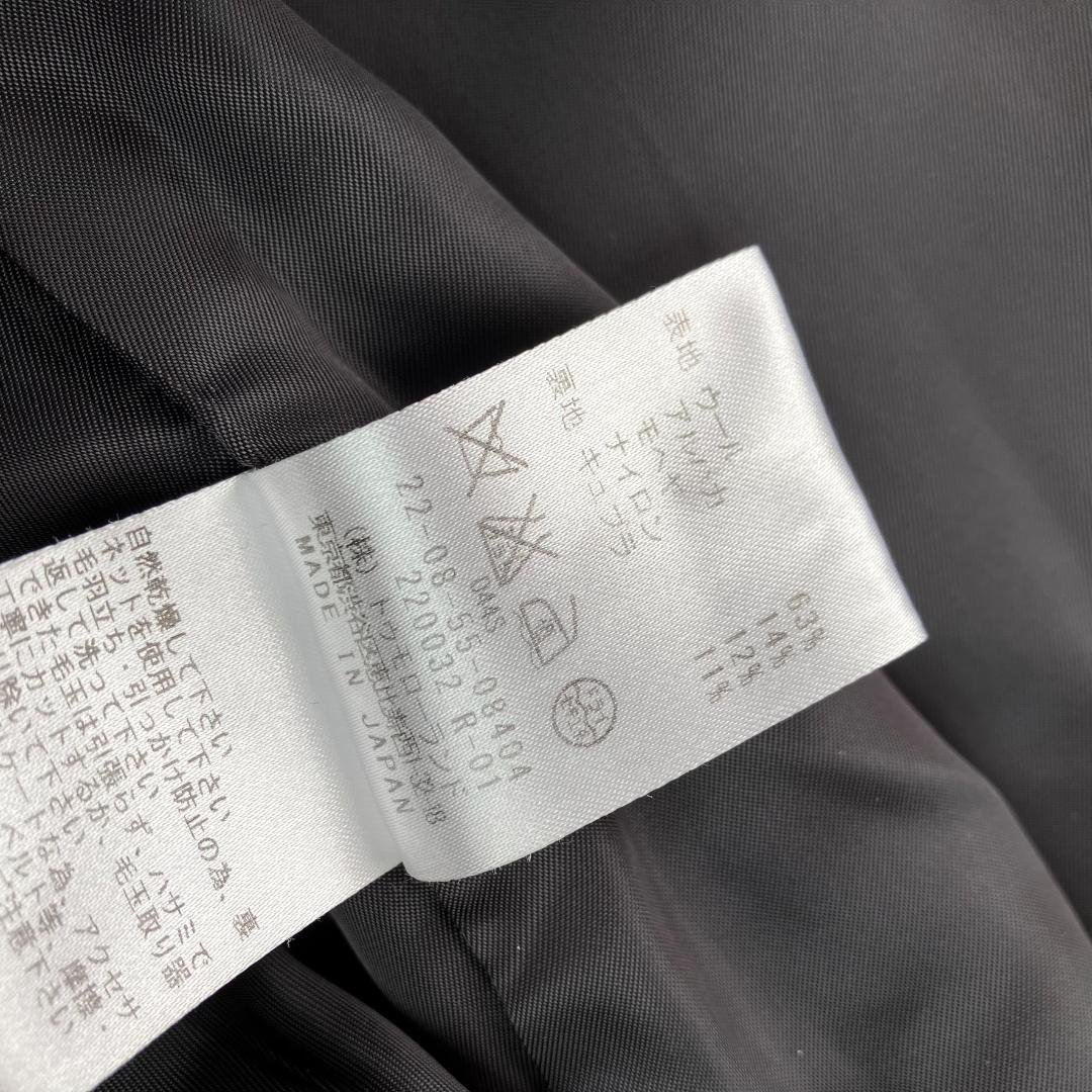 美品 デプレ ウールアルパカツイードチェスターコート 800