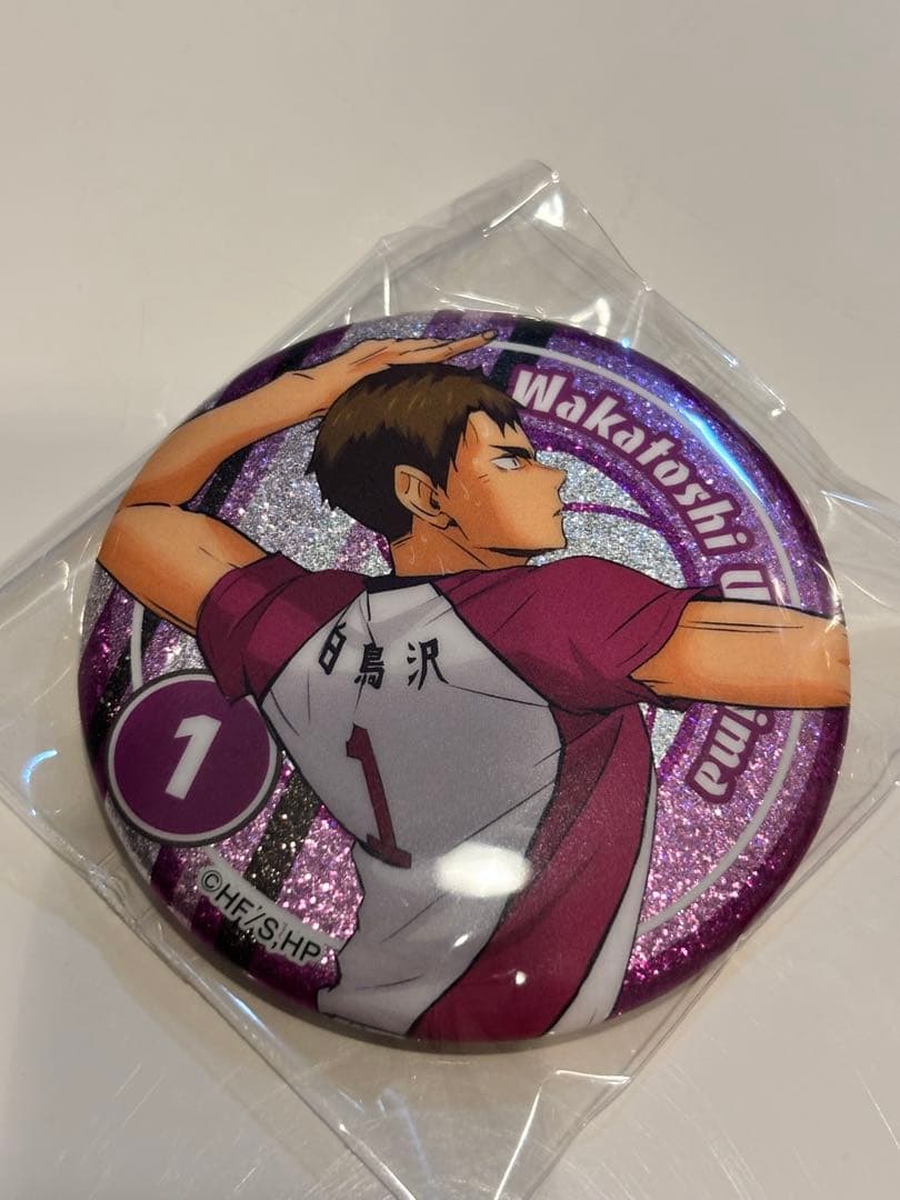 ハイキュー‼︎ 白鳥沢学園 牛島若利缶バッジ - メルカリ