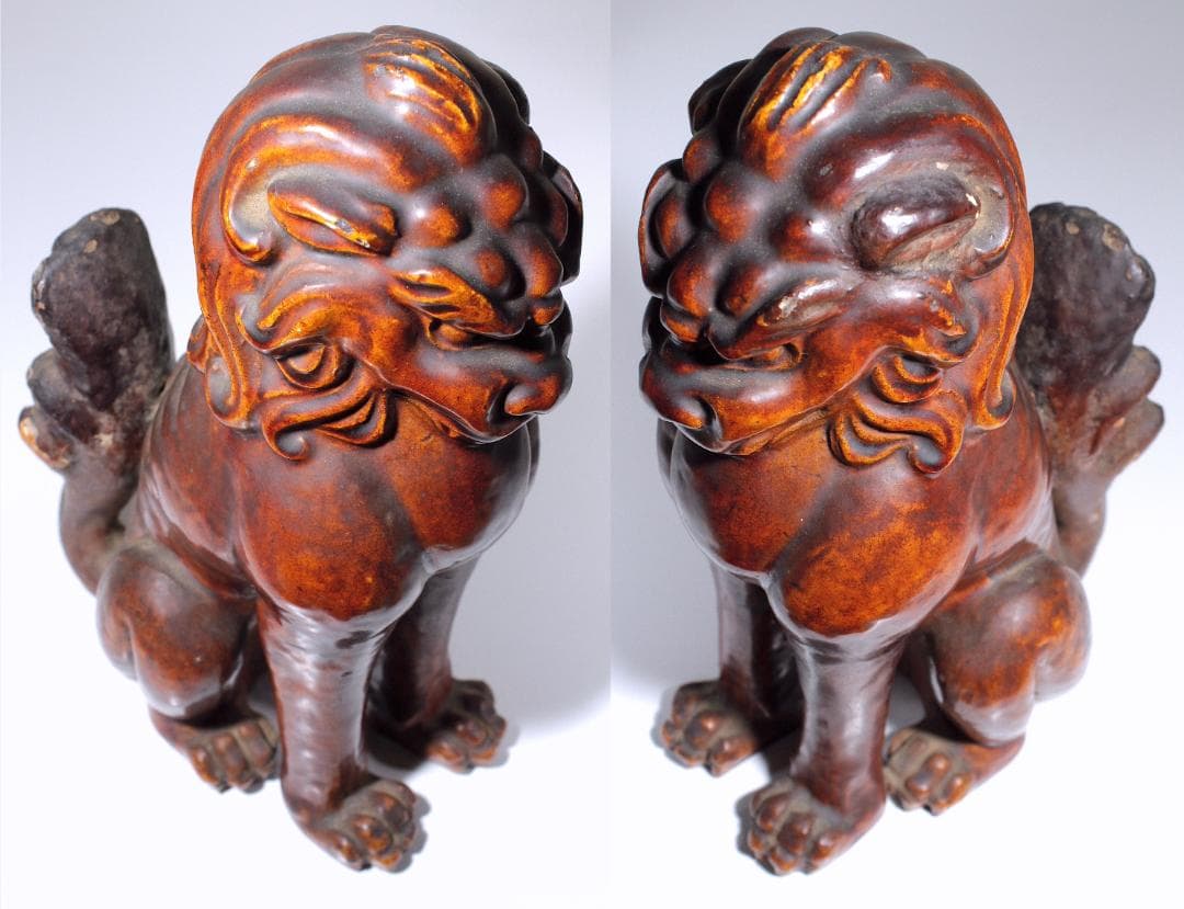 四代-五代 大樋長左衛門 唐獅子像