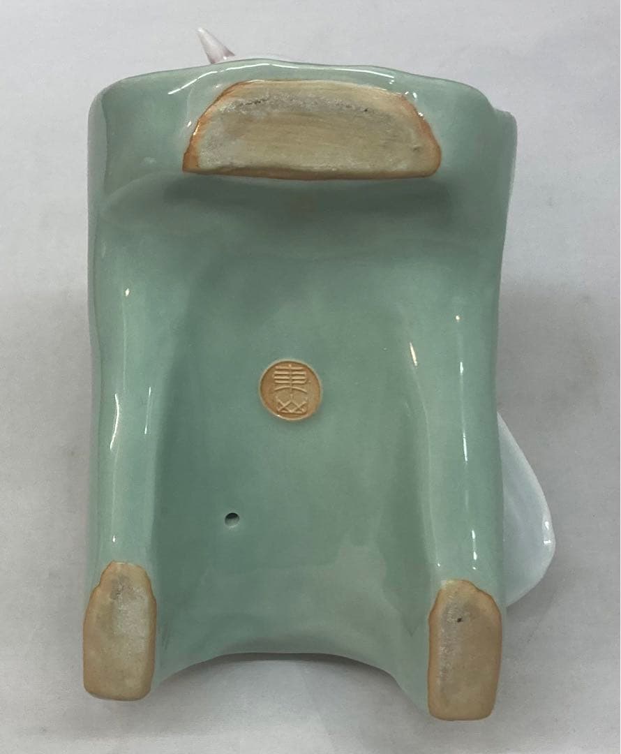 113s 宮永東山作「白鳩」共箱 京都 青磁 置物 平和 東山窯 - メルカリ