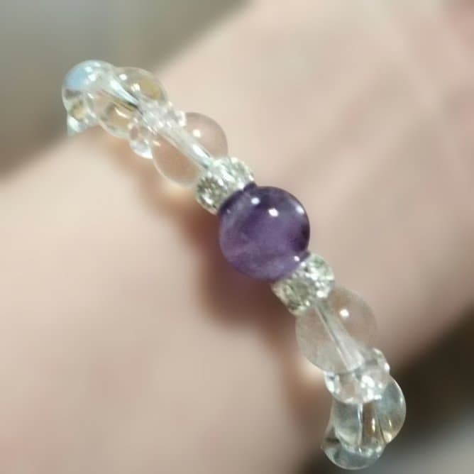 ラリマー　ハート型　ブレスレット