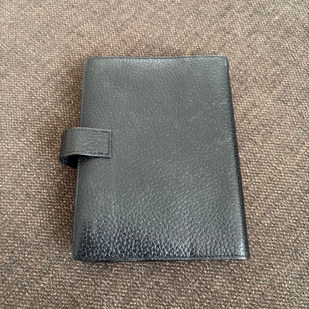 黒レザー リングバインダー ノート付き HERMÈS エルメス 黒 レザー