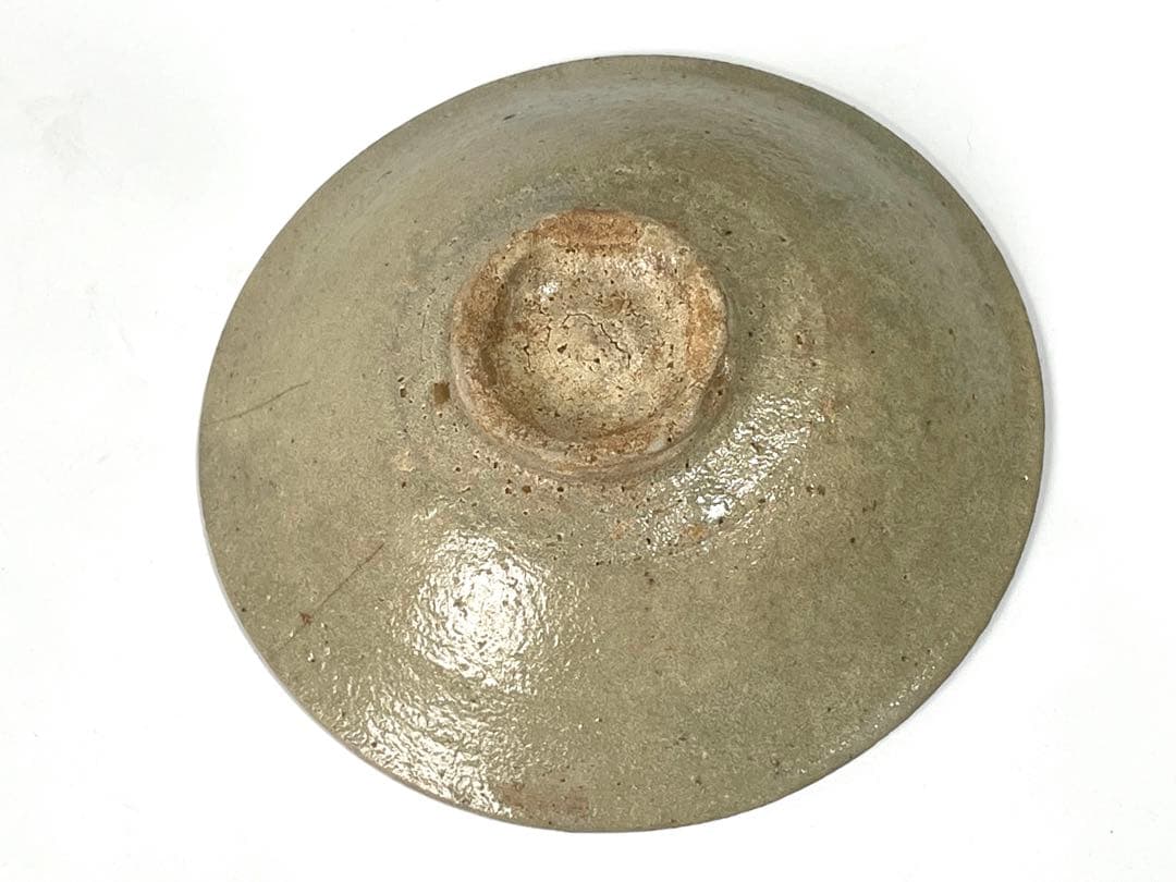 骨董 アンティーク 高麗青磁 李朝 堅手 平茶碗 抹茶碗 皿