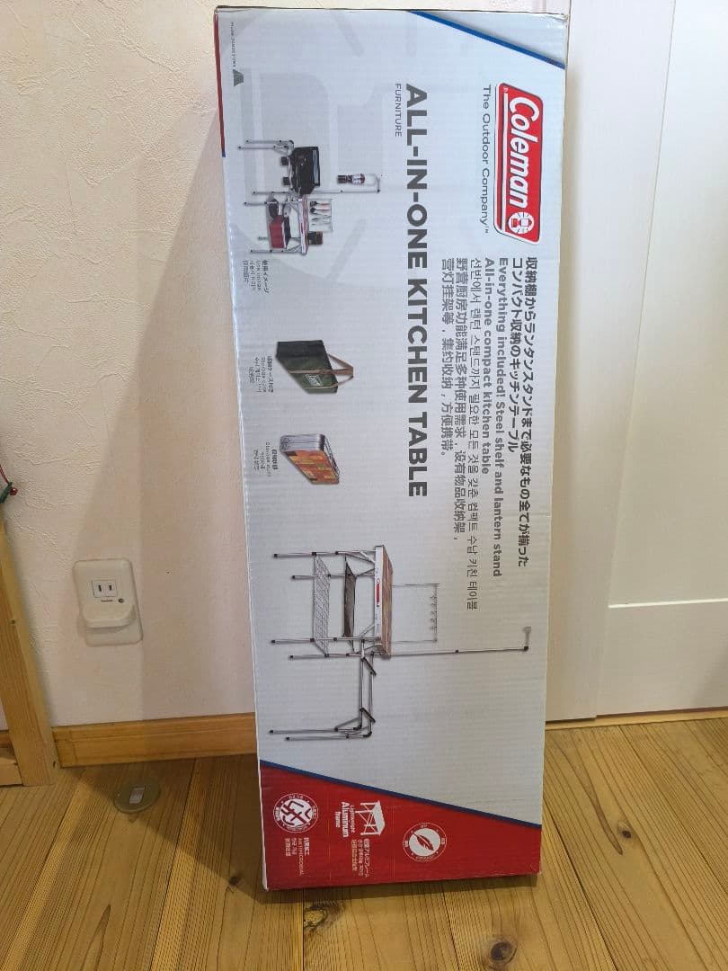 【値下げ】未使用 Coleman オールインワンキッチンテーブル コールマン オールインワンキッチンテーブル