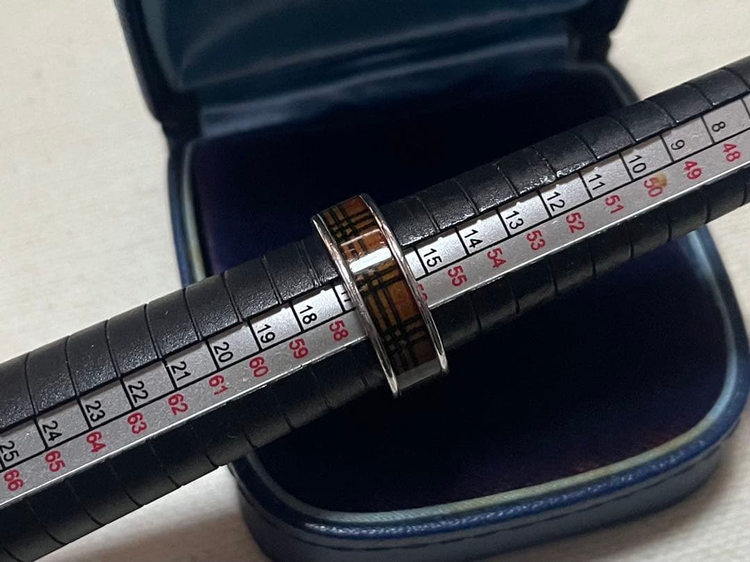 BURBERRY/バーバリーノバチェックシルバーリング