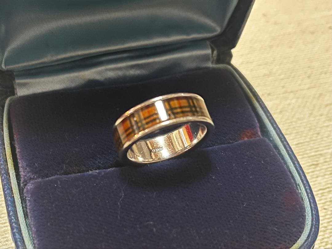 BURBERRY/バーバリーノバチェックシルバーリング