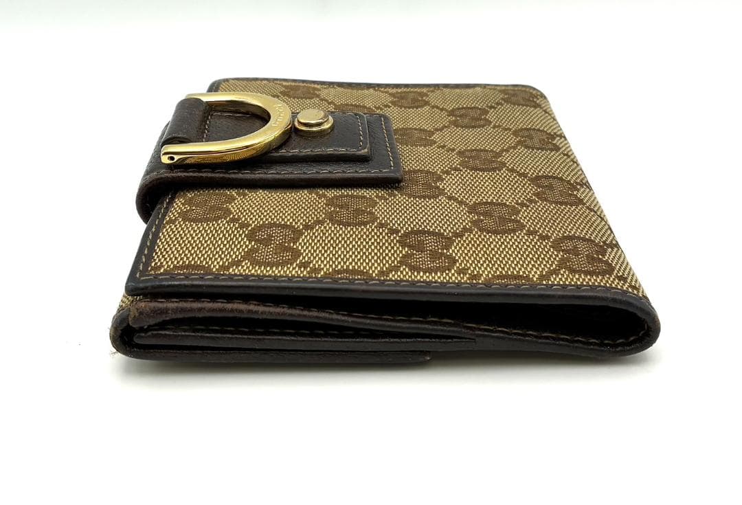 GUCCI グッチ 二つ折り財布 GGキャンバス レザー 1411411