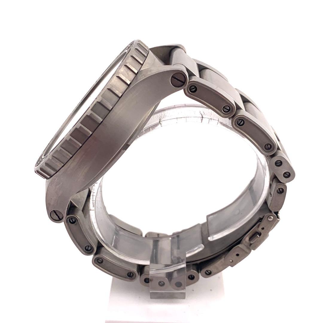 7-5386 NIXON 12I チタニウム アナログ腕時計 グレー