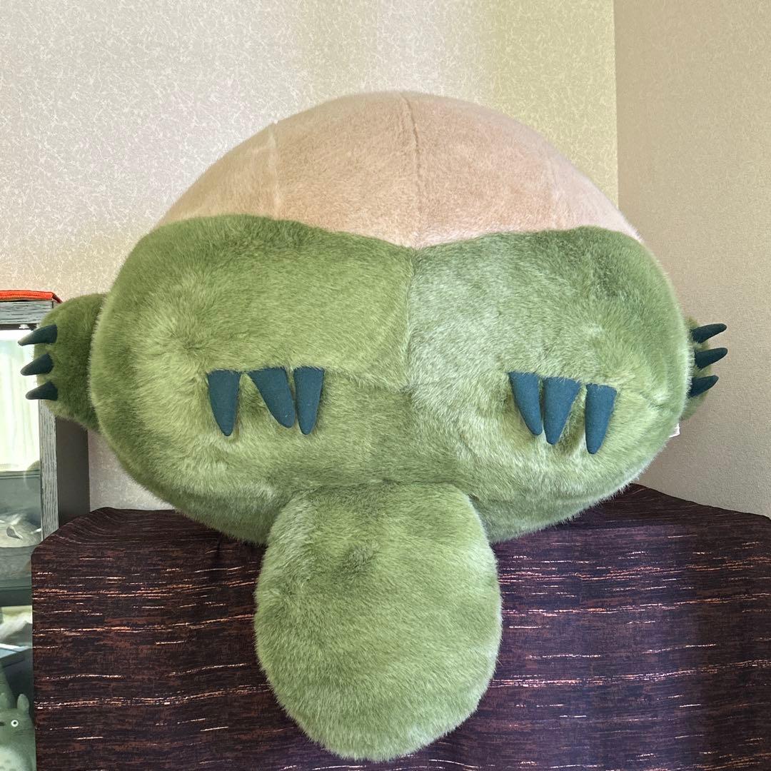 【初期】お昼寝クッション　超特大　ぬいぐるみ　トトロ　希少 グリーン　丸い