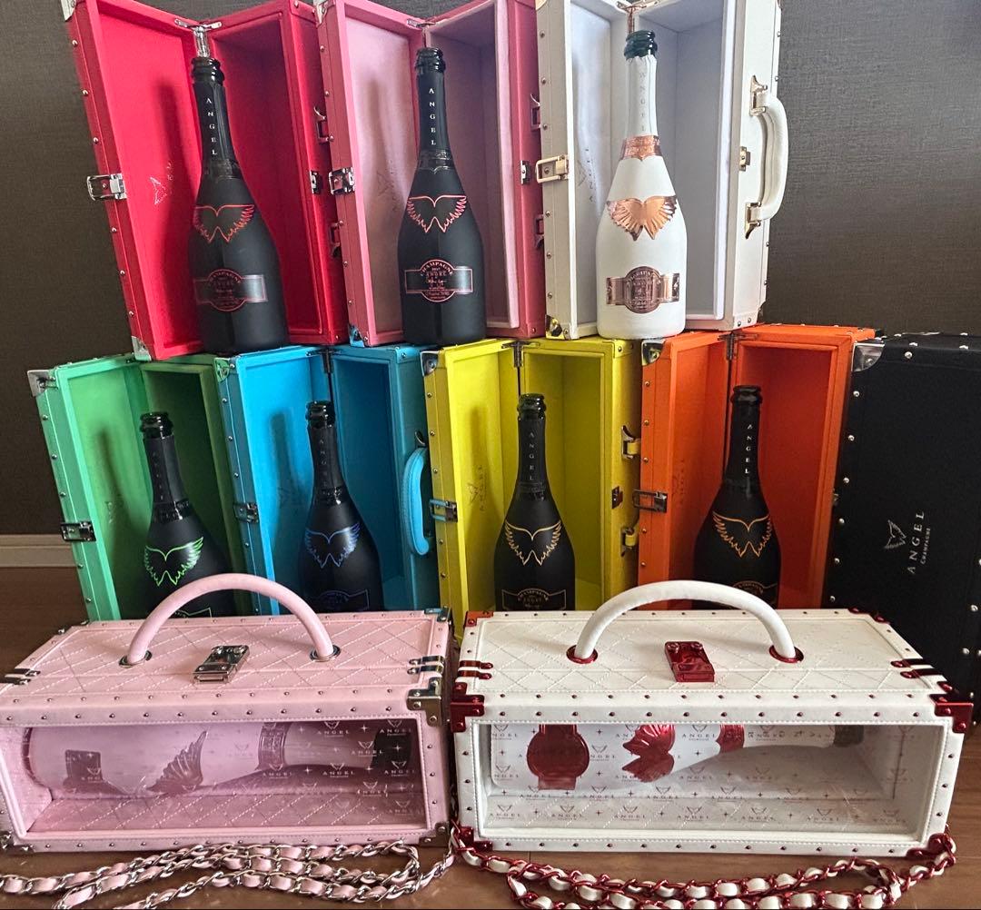 エンジェル シャンパン ヘイロー 空き瓶&箱 7点セット