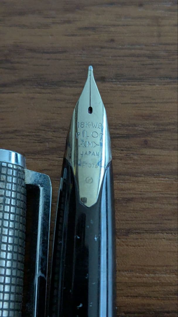 PILOT 18金WG 万年筆 CUSTOM STERLING SILVER