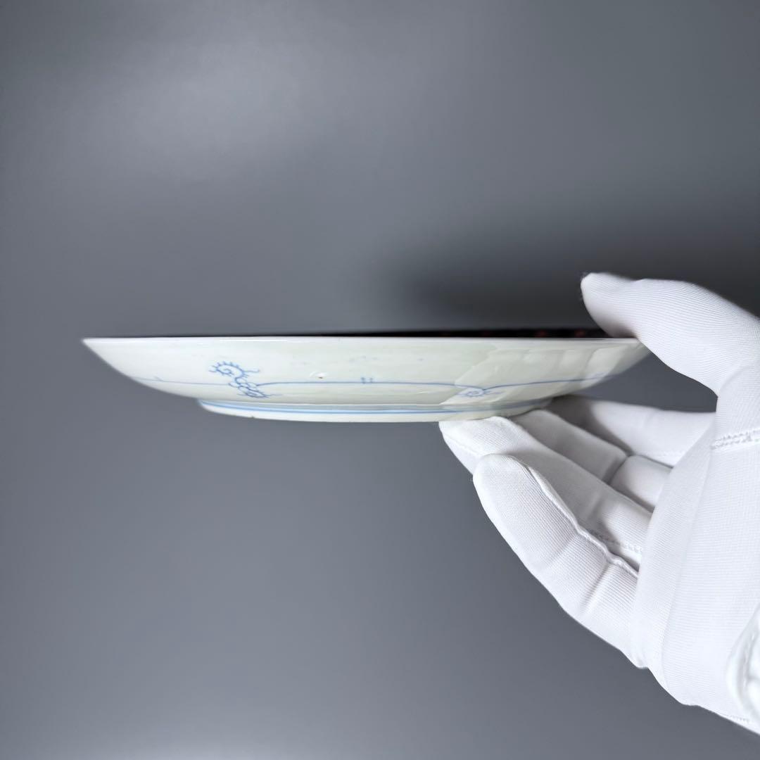 大正〜昭和前期　山口森太郎　最上位作　瀬戸口富右衛門窯　染錦　戯唐子絵皿　十枚