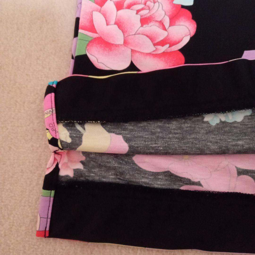 レオナール　スポーツ　長袖ポロシャツ　花柄　大きいサイズ　サイズ44