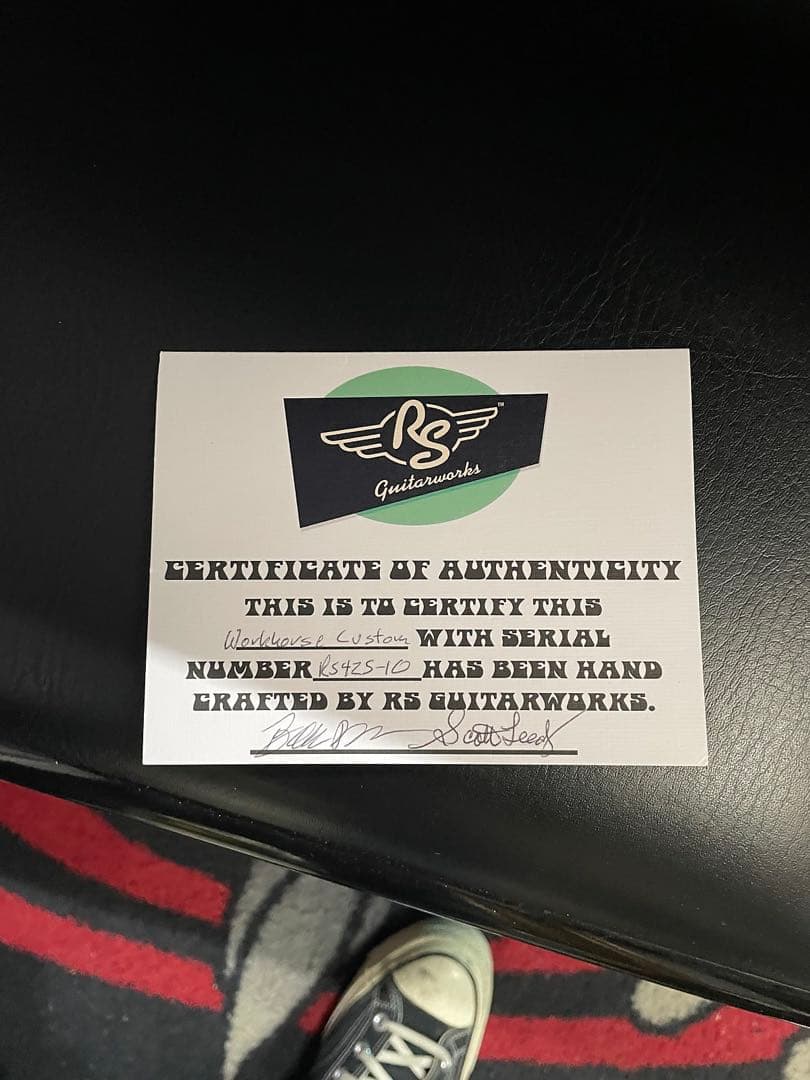 RS Guitarworks Workhorse 黒 ケース付