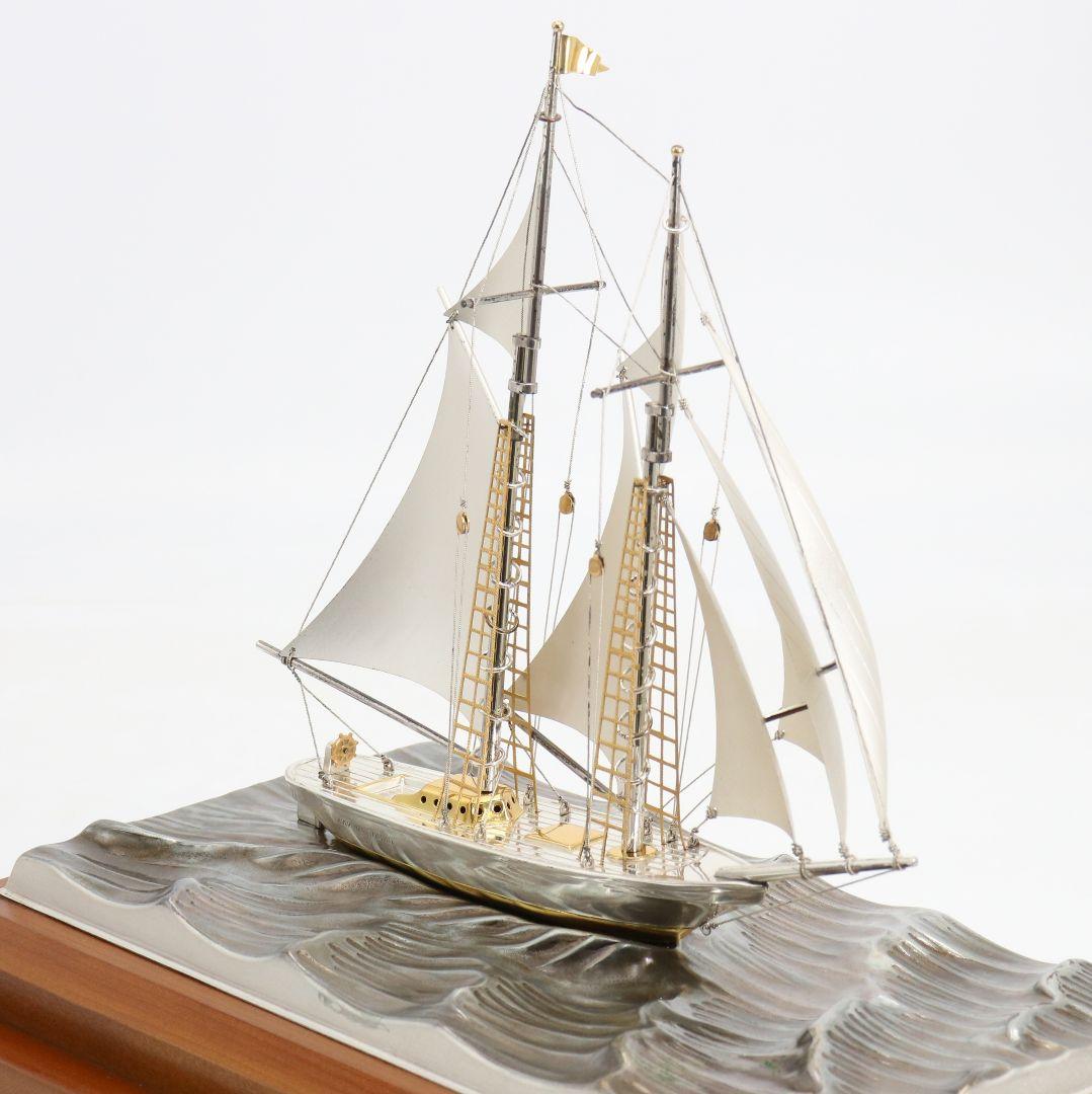 武比古製 銀製ヨット SILVER985刻印 約200g　GR955　GK1