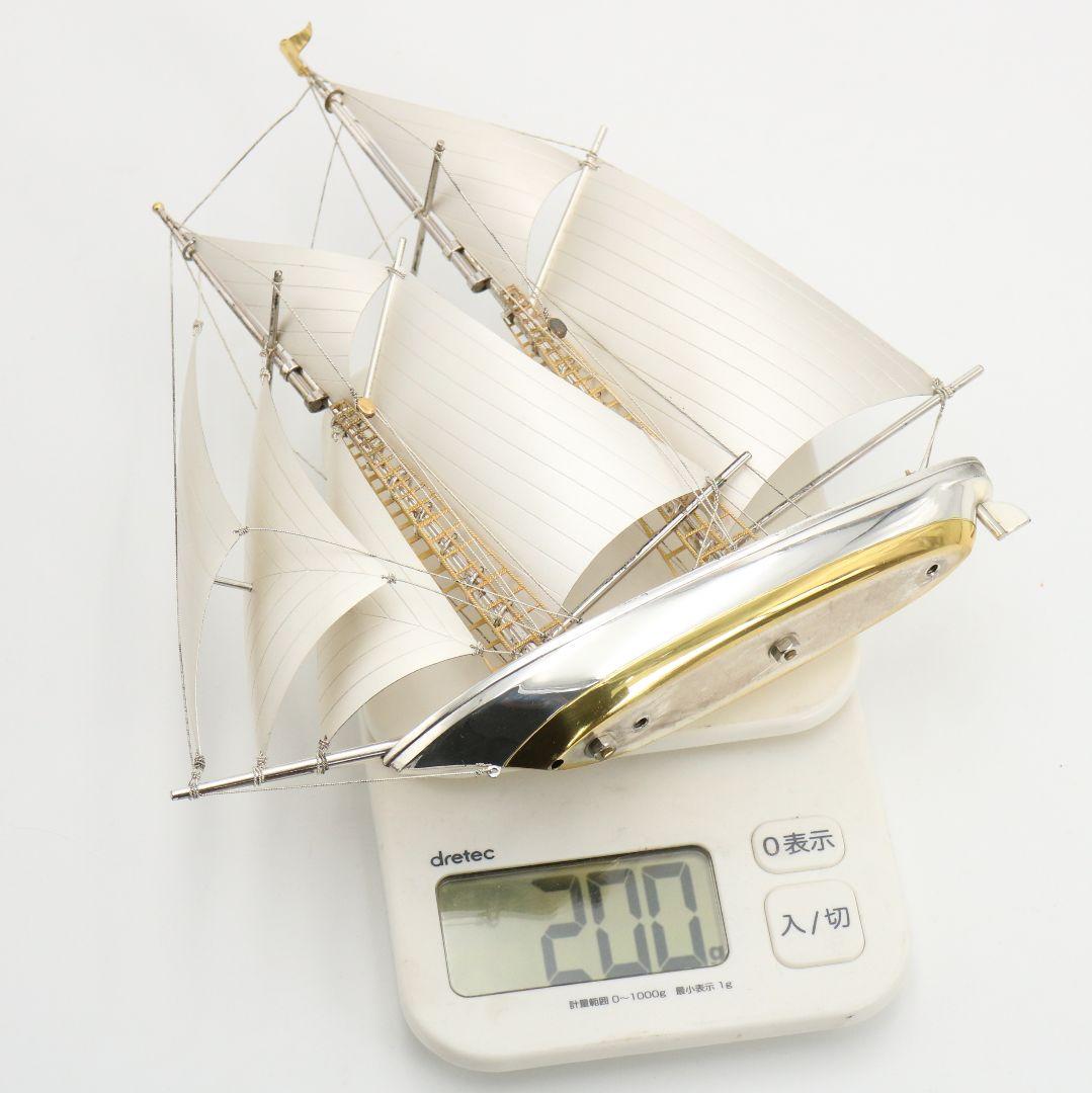 武比古製 銀製ヨット SILVER985刻印 約200g　GR955　GK1