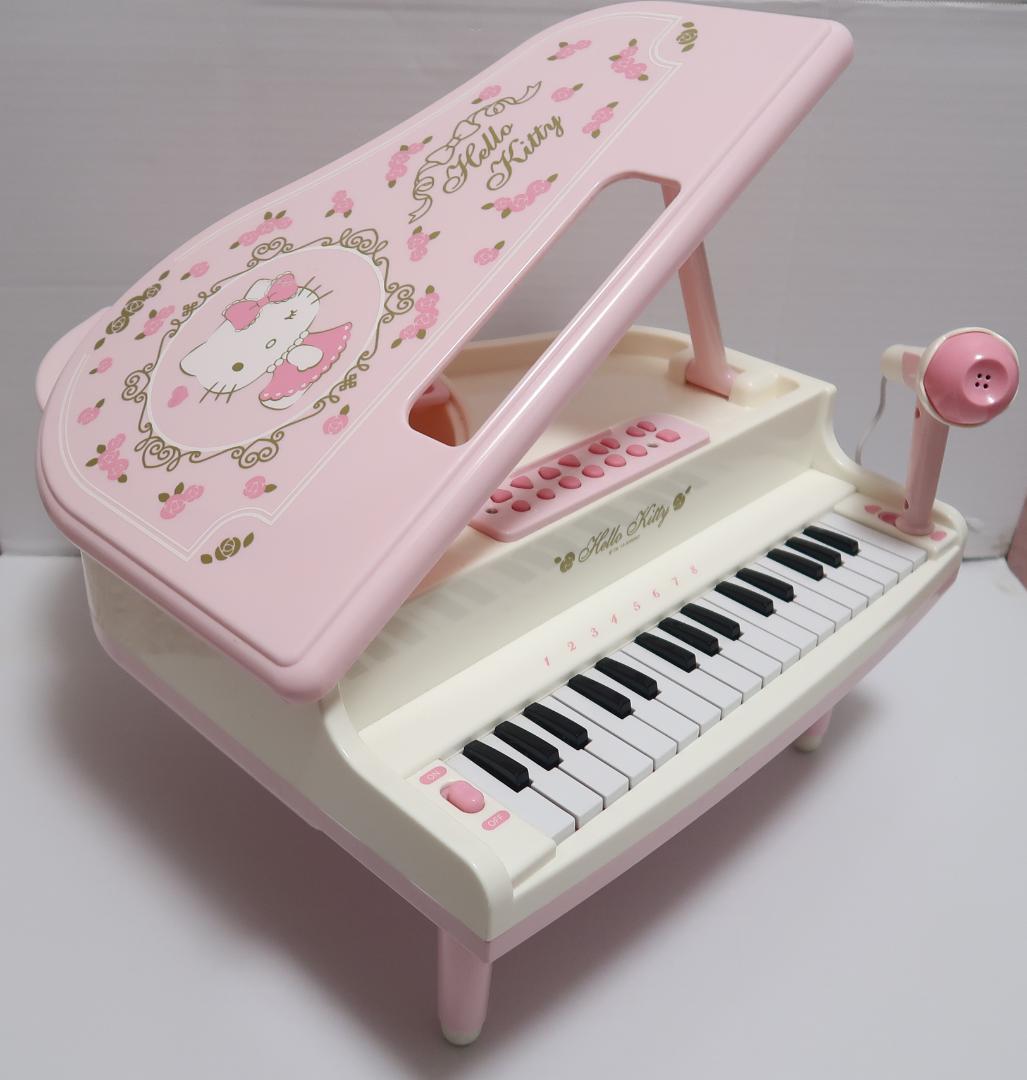 送料無料】ハローキティ ミニグランドピアノ ピンク - メルカリ
