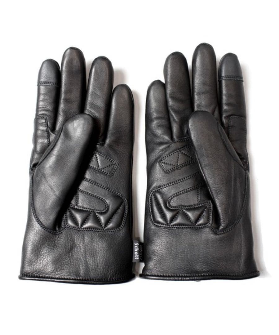 Schott ショット 手袋 グローブ レザー ジップ ワンスター冬用 ボア付き