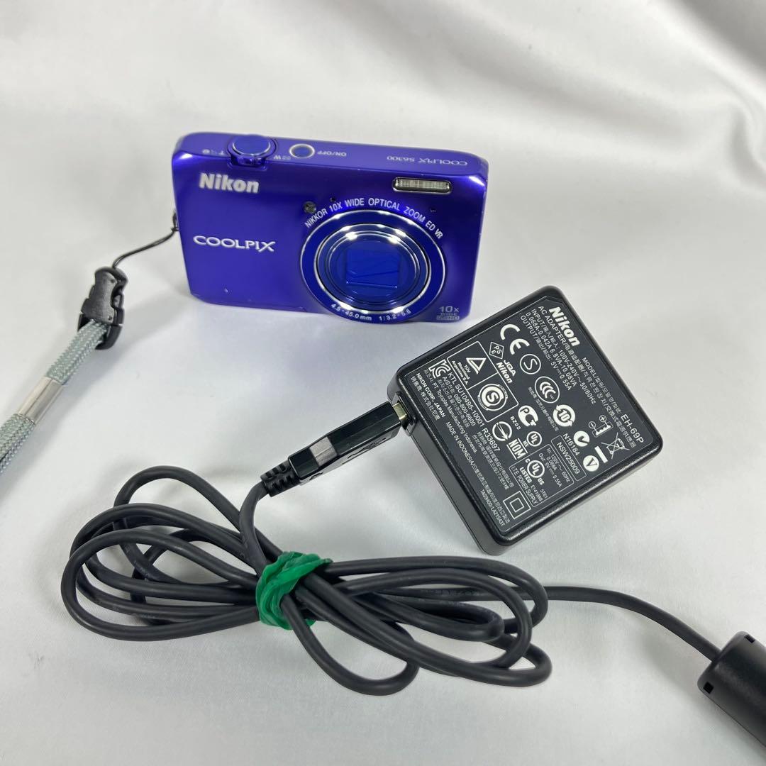 動作確認済】Nikon COOLPIX S6300 ブルー デジカメ - メルカリ