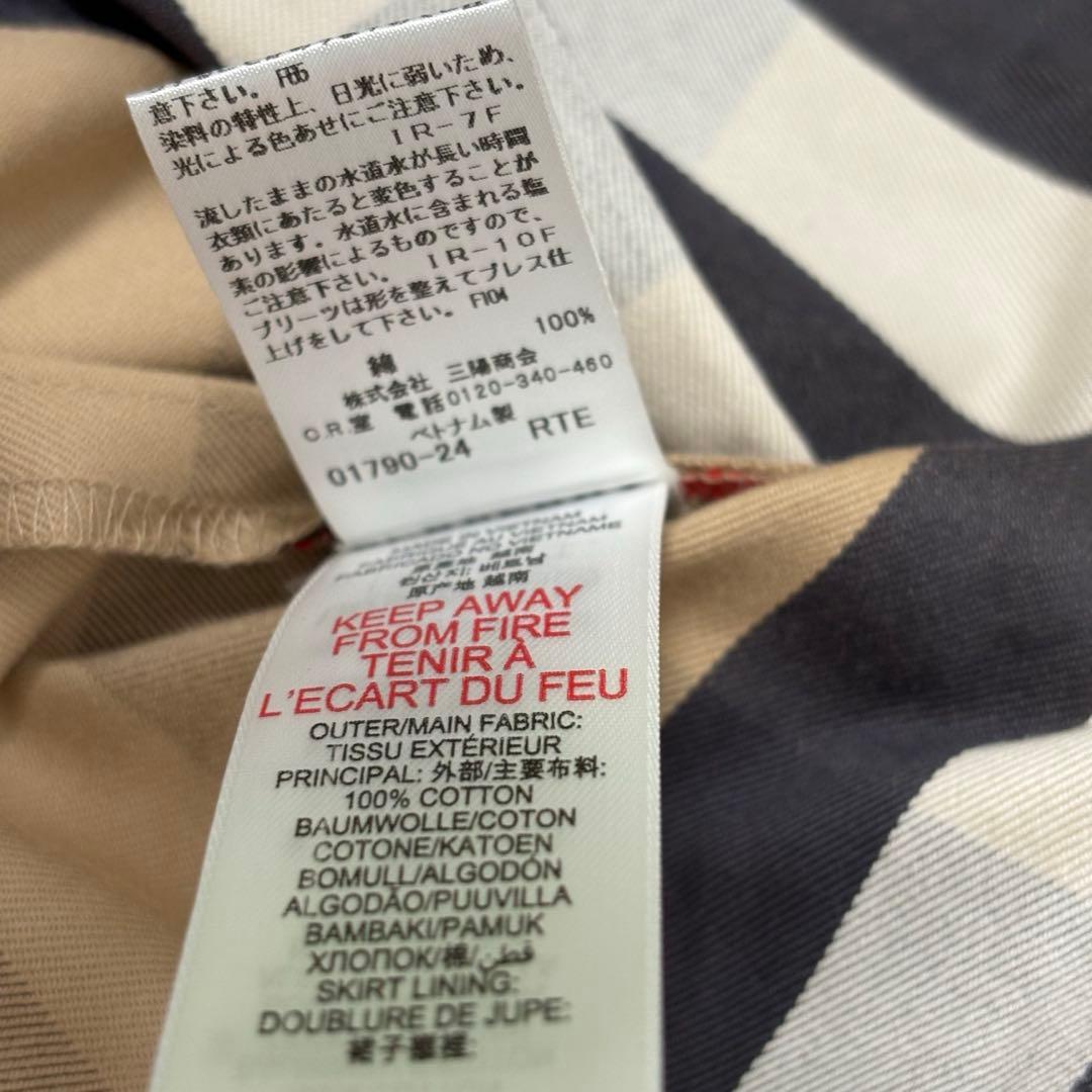 バーバリーチルドレン　メガチェック　ノバチェック　プリーツスカート　120