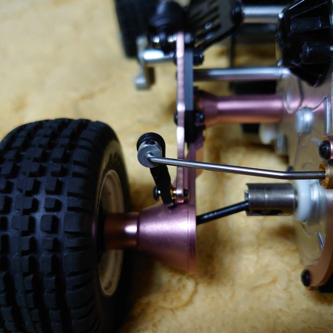 タミヤマイティフロッグ アルミシャーシ仕様 VWビートル506ボディ付き