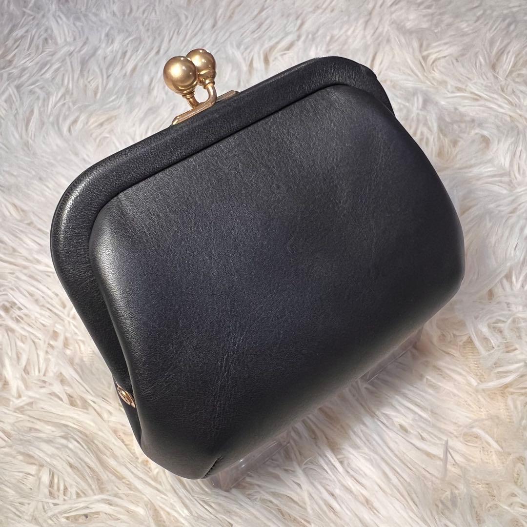 新品・未使用　※難あり　COACH キスロック ケース　がま口財布　レザー