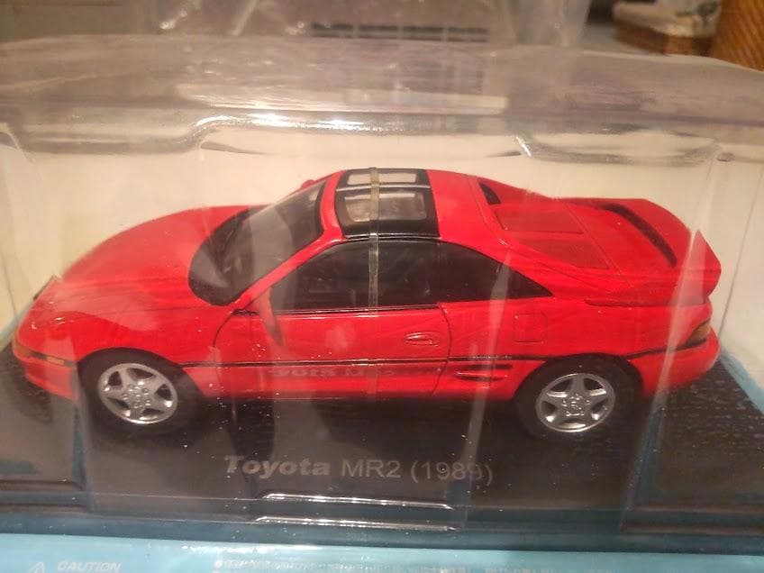 レトロ★1/24 国産名車コレクション 1989年 トヨタ MR2 ミニカー