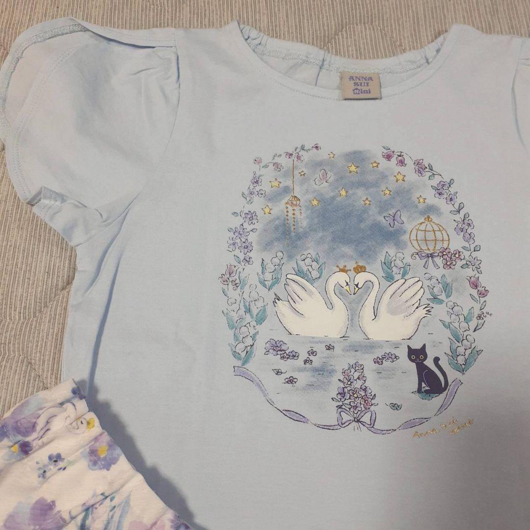 【中古】　アナスイミニ　キュロット　Tシャツ　スワン