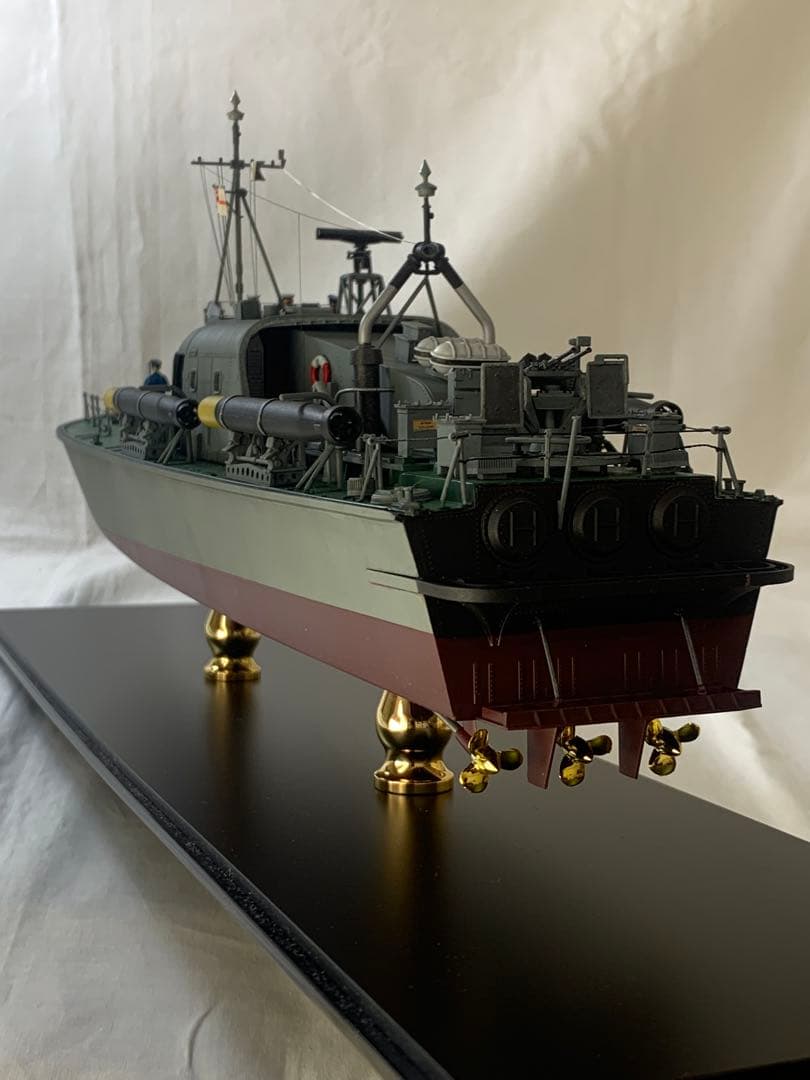 タミヤ1/72イギリス海軍魚雷艇ボスパー　完成品