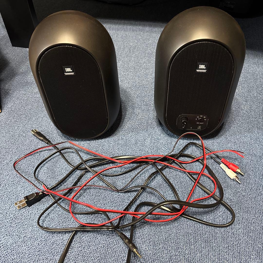 JBL ブラック スピーカーセット 接続ケーブル付き 104-bt