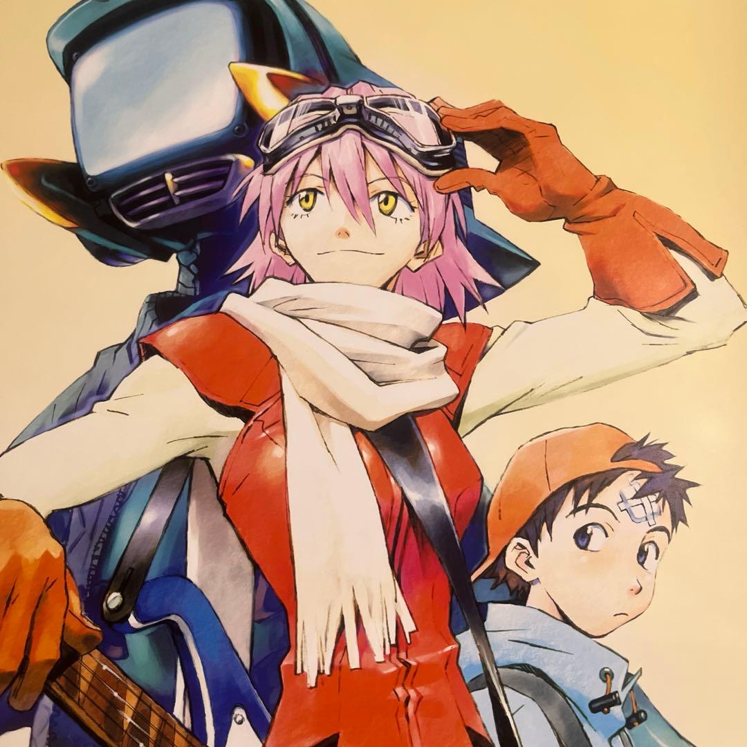 FLCL フリクリ ポスター B2 貞本義行 中古】ポスター（アニメ