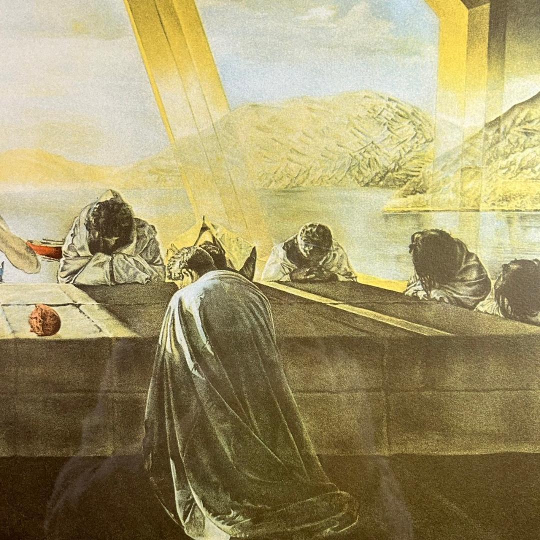 サルバドール・ダリ「最後の晩餐」リトグラフ 直筆サイン入り 額縁入り