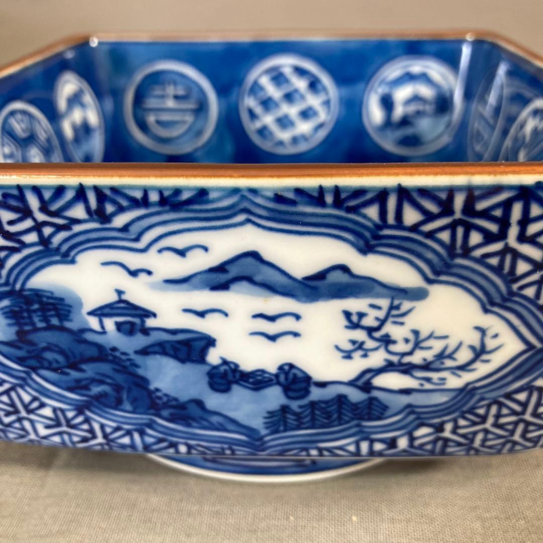 源右衛門】古伊万里の伝統 日本の名窯 舘林源右衛門作 祥瑞手間取山水