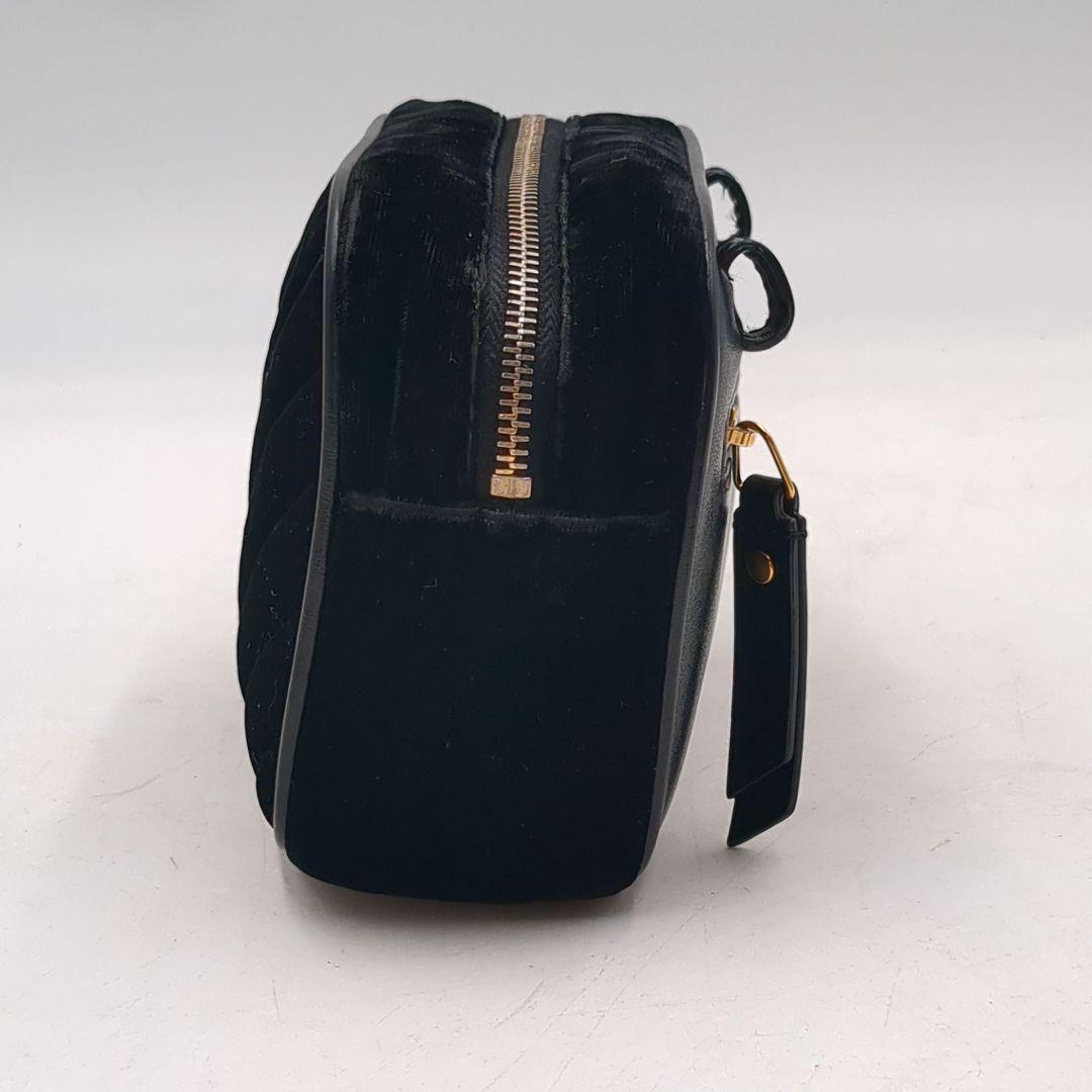 ★極美品 サンローラン ルー ショルダー ベルトバッグ キルティング ベルベット