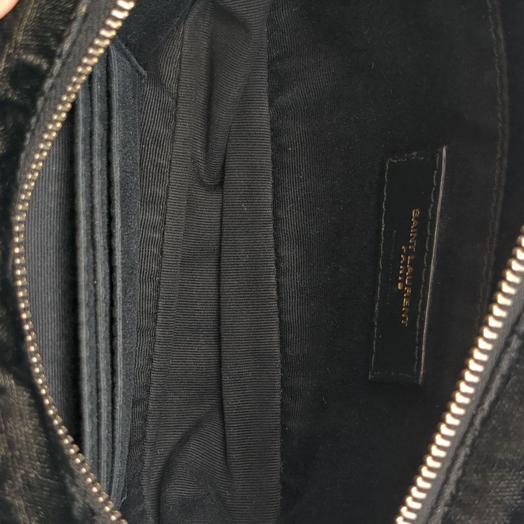 ★極美品 サンローラン ルー ショルダー ベルトバッグ キルティング ベルベット