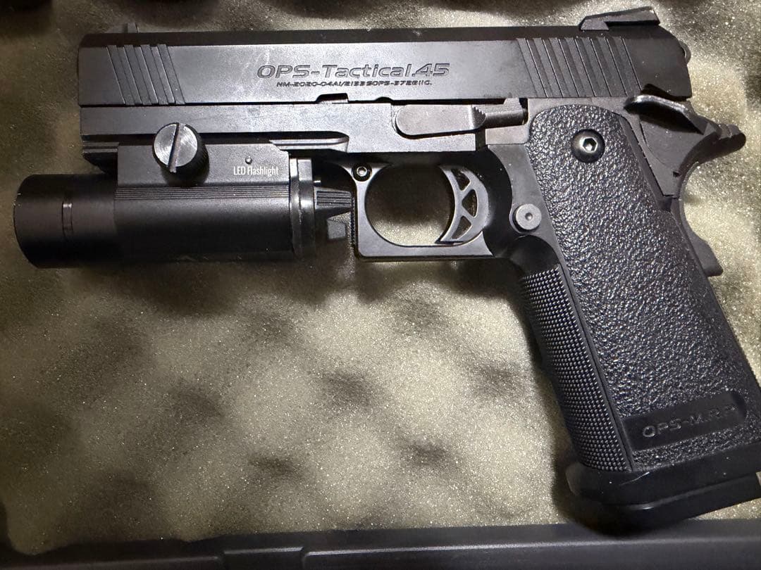 東京マルイハイキャパ OPS-Tactical45ガスガン ブラック ケース付き
